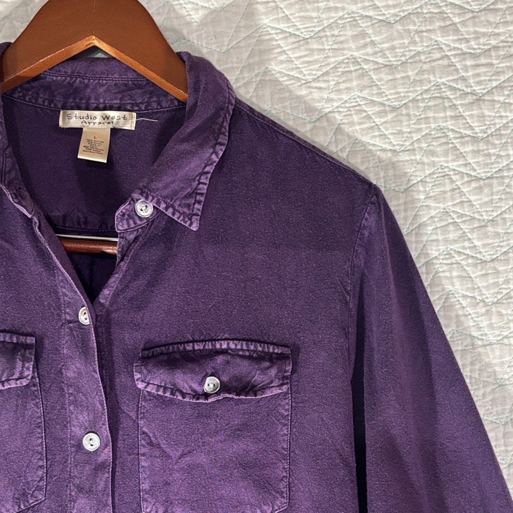 Studio West Purple Long Sleeve Dress - Picture 6 of 8